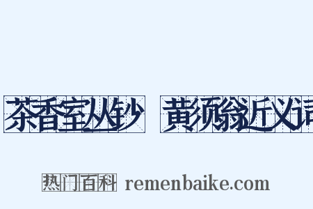 茶香室丛钞·黄须翁近义词是什么意思的图片